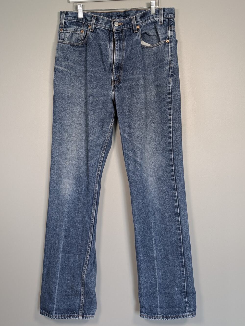 Vtg Levi's 517 Made in USA Men's Jeans 38x36 Blue Denim Bootcut Cowboy 38 x 36